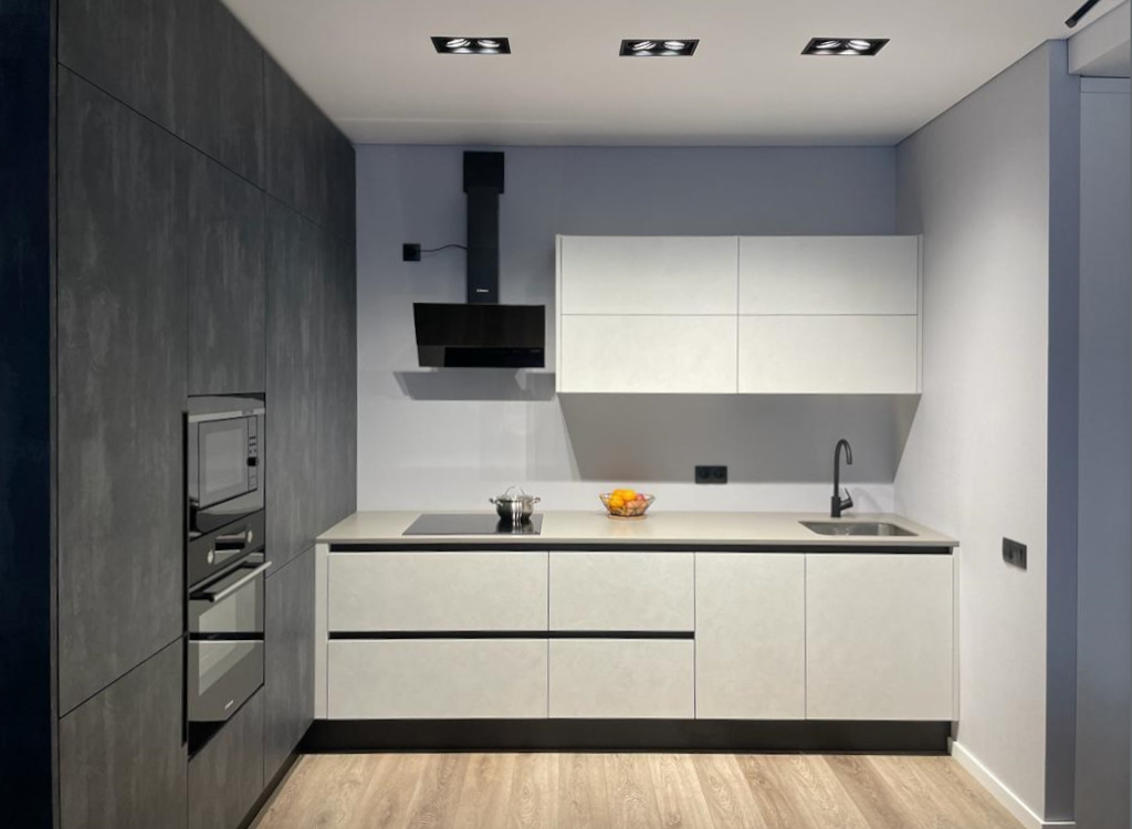 Кухня Без верхних навесных Шкафов: Дизайн и 118 реальных фото