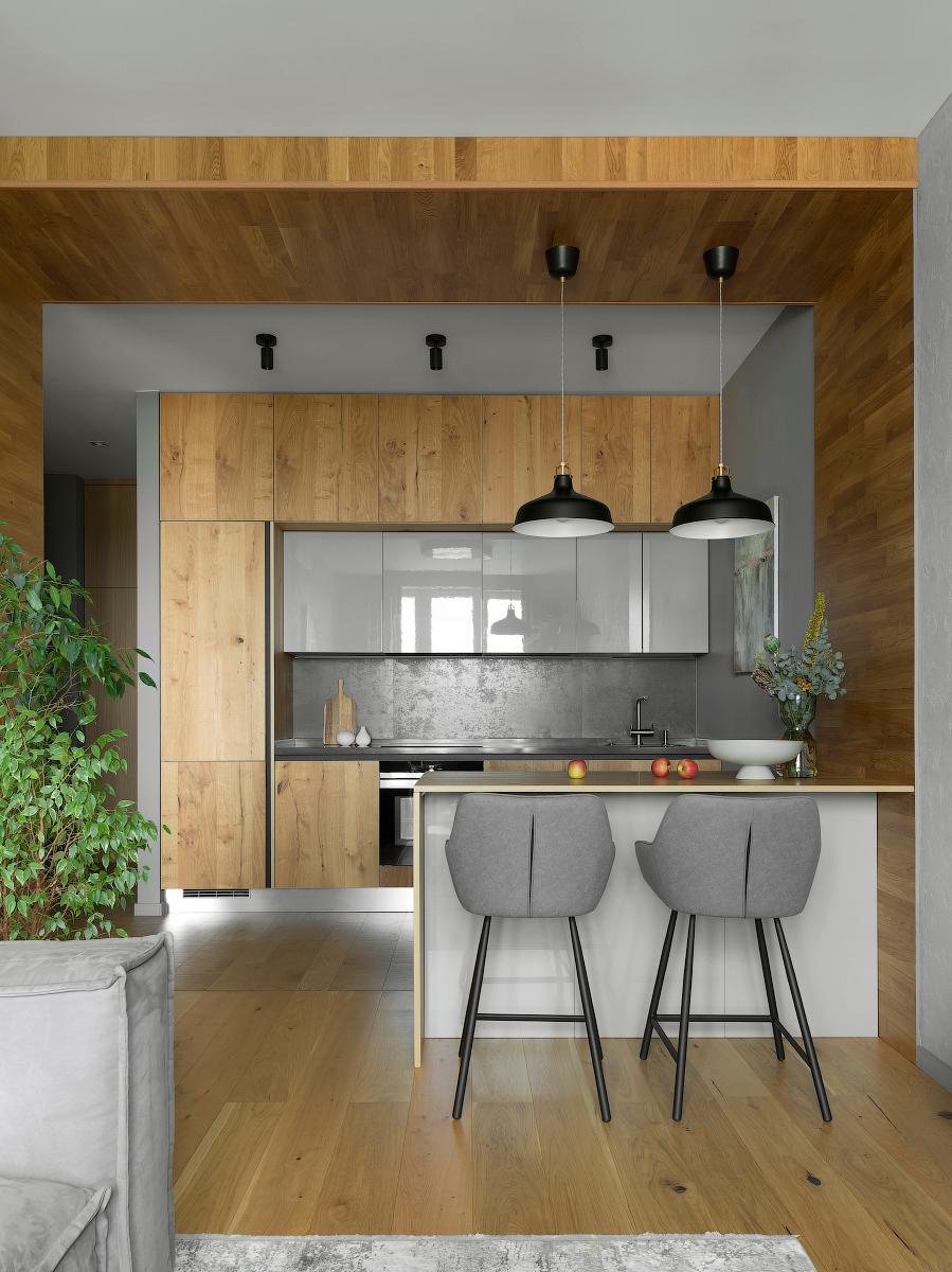 Дизайн интерьера кухни в стиле Hi-tech